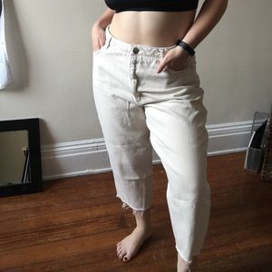 asos white balloon jean
